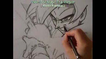 how to draw Goku ssj