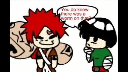 Gaara & Lee - Gaara Eats A Cookie Off The Floor