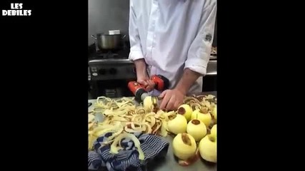 Ето как се белят ябълки