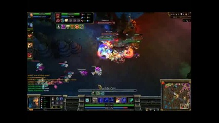 league of legends- tibbers triple kill lol
