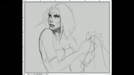How to draw face woman Emma Frost X-men