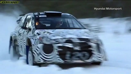 Тиери Нювил - Hyundai i20 Wrc - тест на сняг във Финландия