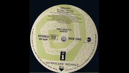 Gerardo - We want the funk (raw Dog Mix)
