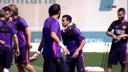 Тренировката 4.06.2015 /fc Barcelona training session- Last training session in Barcelona