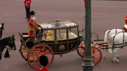 Шествието до Бъкингамския дворец - сватбата на Кейт и Уилям