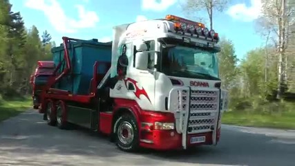 Scania liftdumper and crane