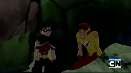 young justice kid flash_robin