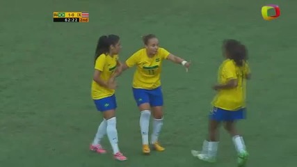 Женски футбол- Бразилия- Коста Рика 2:1, Панамерикански игри