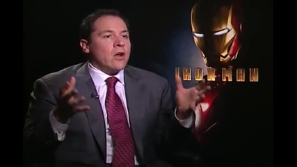 Режисьорът Джон Фавро дава интервю за филма си Железният Човек (2008)