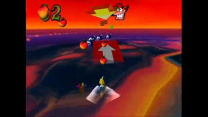 Crash Bandicoot 3 - Level 26 Ski Crazed - Box Gem 