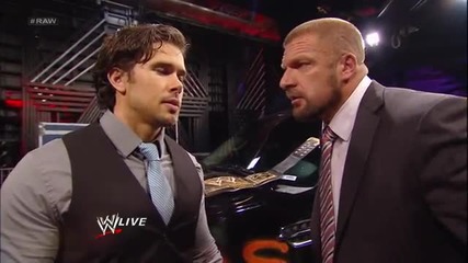 Triple H gives Brad Maddox specific orders for the Daniel Bryan vs. The Shield Gauntlet Match Raw