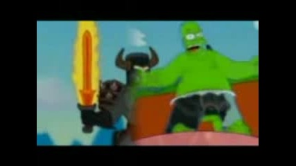 Симпсънс - Пародия На 300