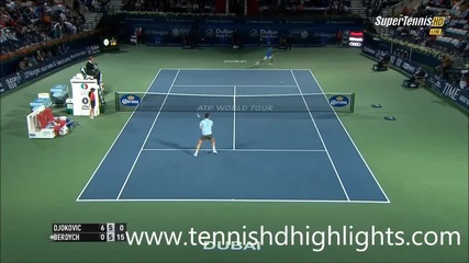 Novak Djokovic vs Tomas Berdych - Dubai 2015
