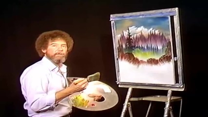 S06 Радостта на живописта с Bob Ross E09 - планинска хижа ღобучение в рисуване, живописღ