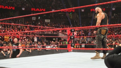 Braun Strowman and Brock Lesnar meet face-to-face before their Royal Rumble battle: Raw, Jan. 7, 2019