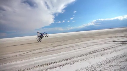 Сноубординг върху сол - Bonneville Salt Flats