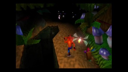 Crash Bandicoot 2 - Level 23 Night Fight - Crystal + Box Gem 