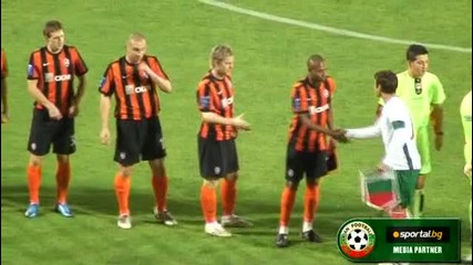 Греда спаси Шахтьор срещу България видео на гредата на Миланов 