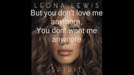 Leona Lewis - Homeless W / Lyrics
