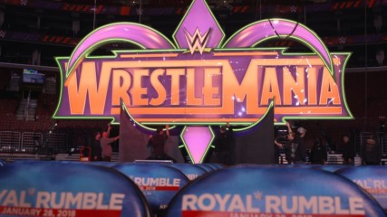 The WrestleMania banner gets raised over the Royal Rumble in Philadelphia: WWE.com Exclusive, Jan. 28, 2018