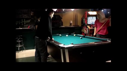 Drunk Hot Chicks Playing Pool & Dancing