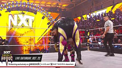 Quincy Elliott defeats Xyon Quinn to earn Halloween Havoc co-host duty: WWE NXT, Oct. 18, 2022