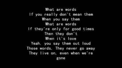 Chris Medina- What are Words (lyrics)