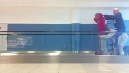 Езда на велосипед в летище