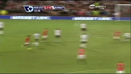 Манчестър Юн. - Бърнли 3 - 0. Гол на Бербатов