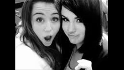 Miley Cyrus and Selena Gomez