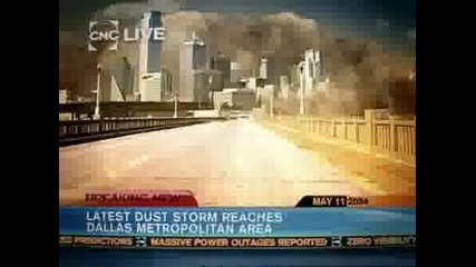 Midwest Dust Storm Reaches Dallas Area 