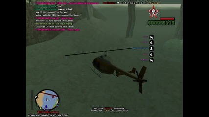 Gta San Andreas Multiplayer каране на хеликоптер под водата