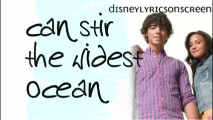 Joe Jonas Y Demi Lovato - Make a wave lyrics 