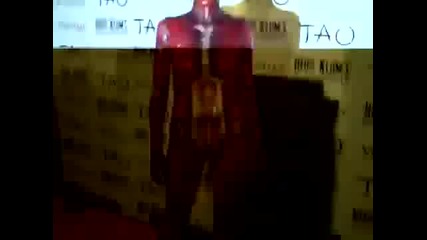 Heidi Klum in Her Anatomy Skinless Bodysuit