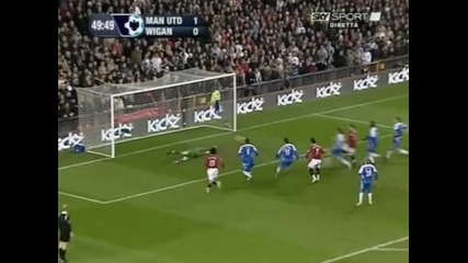Ronaldo 2-0 - man utd vs wigan