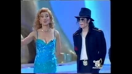 Michael Jackson & Luciano Pavarotti - On stage In Italian Tv Show 