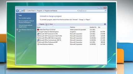 Windows® Vista: How to uninstall Microsoft® Communicator?