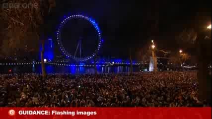 London Fireworks 2013 to 2012 Songs Mix - New Year Live - Bb