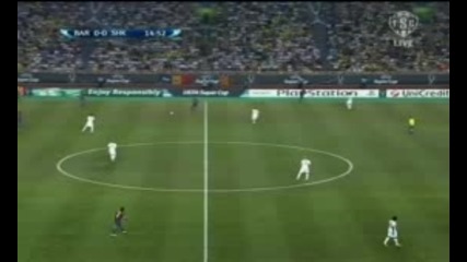Барселона - Шахтьор Донецк 1:0(суперкупа на Уефа,  първо полувреме,  първа част)