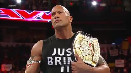 Cm Punk invokes his rematch clause to face The Rock at Elimination Chamber: Raw, Jan. 28, 2013
