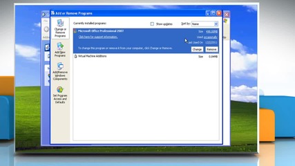 Microsoft® Office 2007: How to uninstall Microsoft® Office 2007 from Windows® Xp?