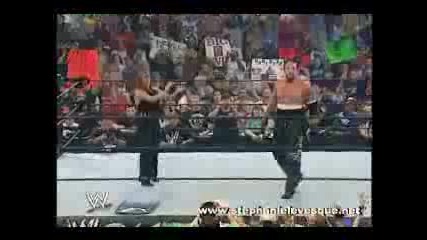Undertaker, Sable, Steph In Ring