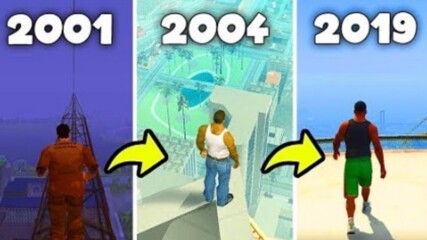 Jumping From The Highest Building In GTA GAMES 2001-2019