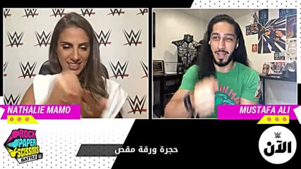 Rock Paper Scissors: Mustafa Ali vs Nathalie Mamo