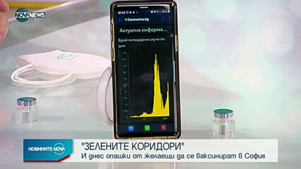 "Зелените коридори" за ваксинация работят частично в София