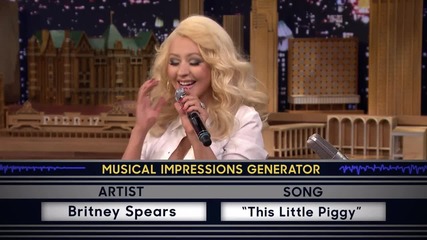 Christina Aguilera Wheel of Musical Impressions