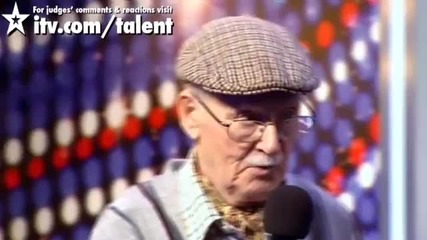 Страхотно изпълнение на 92 годишен дядо и внучка !! Britain's Got Talent 2011