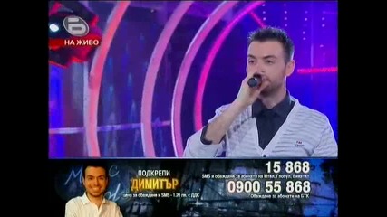 (12.05.09.) Music Idol 3 - Изпълнението на Димитър !!!