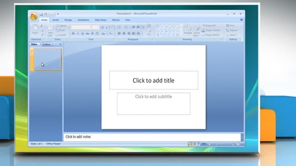 Microsoft® Powerpoint 2007: How to add a movie in a Ppt presentation in Windows® Vista