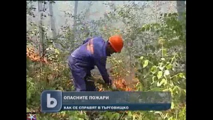 Опасни пожари в Търговищко, 18 март 2011, b T V Новините 